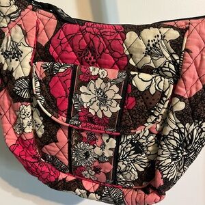 Vera Bradley shoulder bag.  Quilted Mocha Rose print.  Great condition!